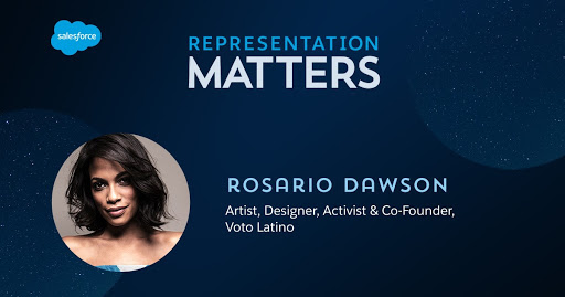 Representation Matters: Rosario Dawson artist, designer, co-founder Voto Latino