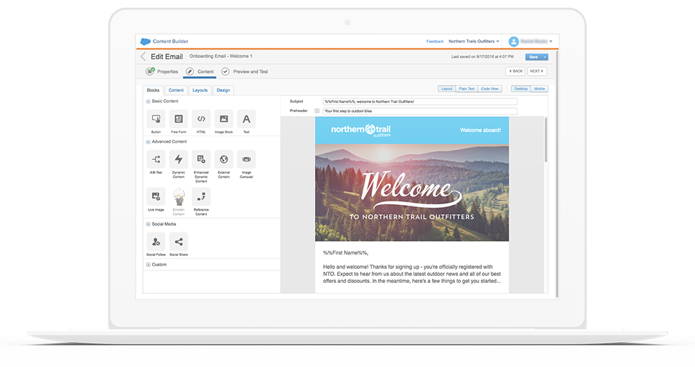 E-Mails erstellen & bearbeiten mit der Marketing Cloud von Salesforce