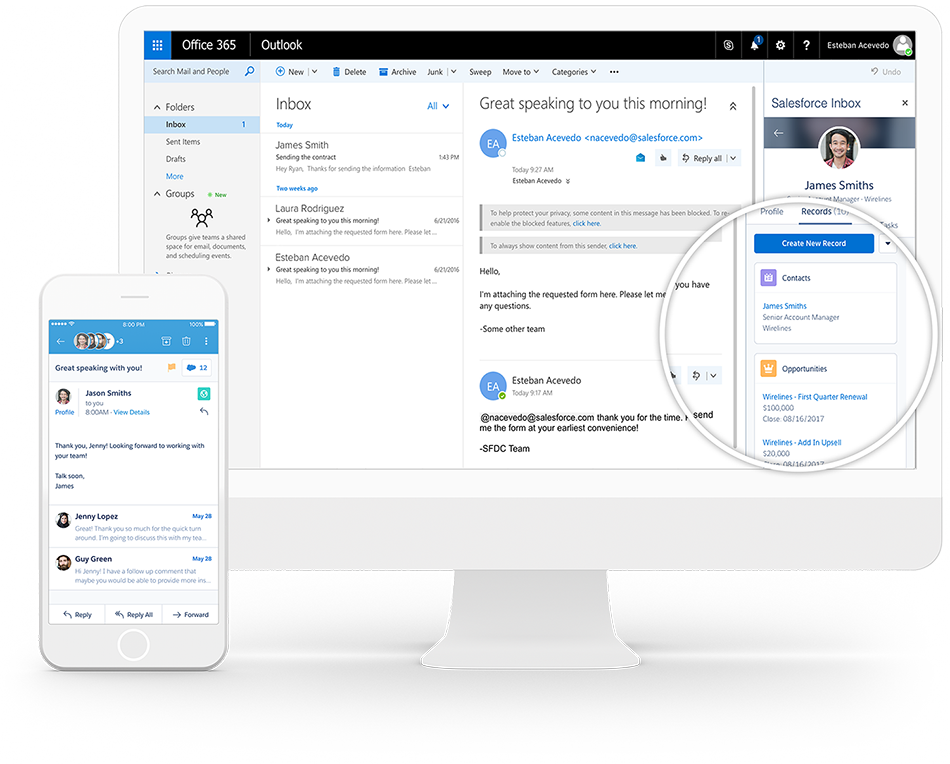 Salesforce Inbox CRM Email Connector