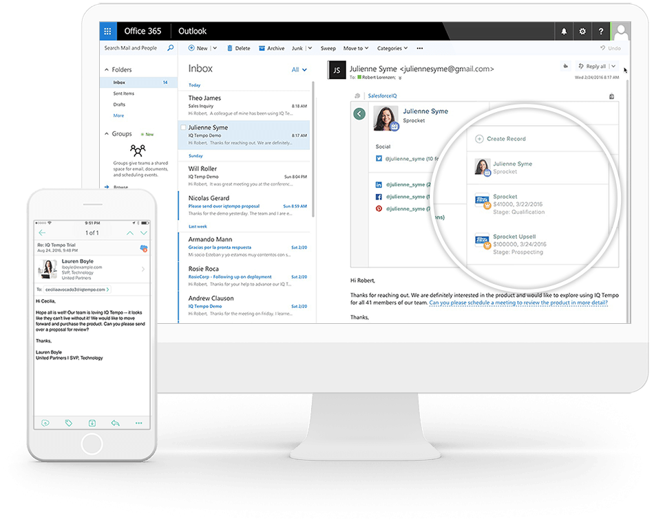 Salesforce Inbox Relationship Intelligence Crm Email Connector
