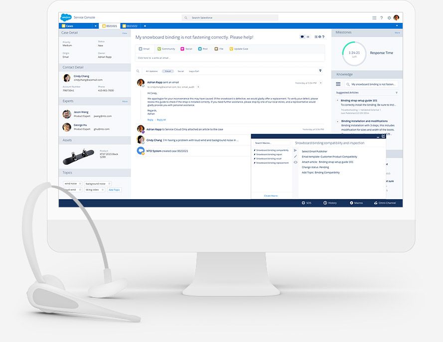 customer service management software by service cloud
